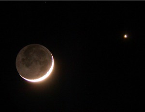 Venus and the Moon